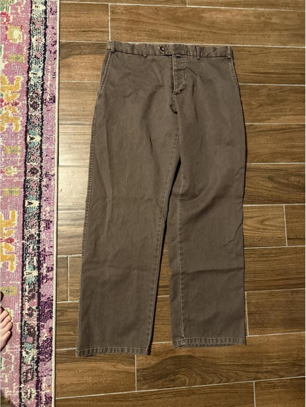 Billy Reid Men's Brown Trousers